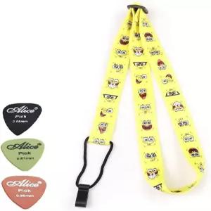 콘서트 테너 우쿨렐레 하와이안 4현 소형 기타 옐로우에 적합한 넥 스트랩의 MARSSSTILALO 0.98인치 소프트