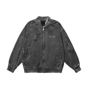 남자점퍼 오염 빈티지 야구점퍼 스프레이 가을 코트 칼라 워싱 캐주얼 심쿵마켓