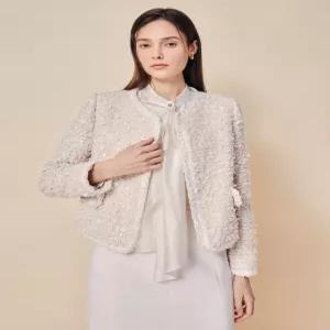 [국내백화점] 지고트 JS2A0JK031[텍스처 트위드 노칼라 재킷] [인기상품] 선물추천