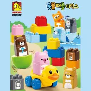 6개월 아기 창의력 소리나는 블럭 장난감 블록 상상력 입체감 EQ