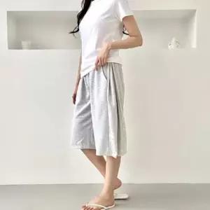 [다잇템]여성용 면혼방 하프 운동 H라인 트랙수트 팬츠 (39929685A)