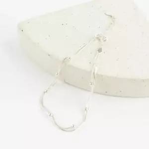 [다잇템]여성 로프 큐빅 코디 진주알 실버 뱀줄 팔찌 (31867830A)