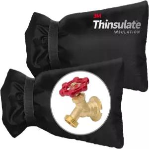 겨울철 야외 수도꼭지 커버 동파 방지 방수 기능을 위한 3M 두께의 스피갓 벽 수도꼭지용 호스 비브 단열