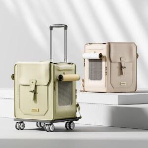 포포콜라 휴대용 고양이 가방 애완동물 외출 적응 배낭 선 켄넬 소형견 투명