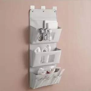 키밍 PCI608J4 도어 행거 수납 파우치 벽걸이 3단 멀티 포켓