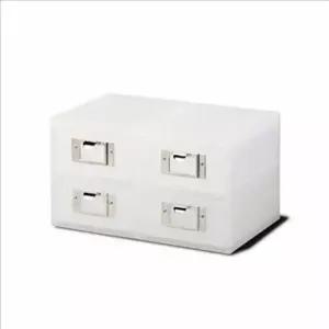 서랍식 YJQ506T2 서랍형 정리함 플라스틱 다용도 수납함 아이박스 화이트 칸막이