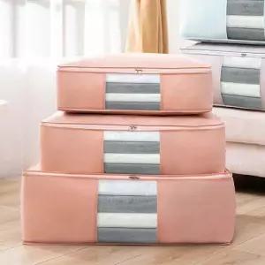 특대 VXF359T9 투명창 부직포 압축 의류 이불 수납 보관 파우치