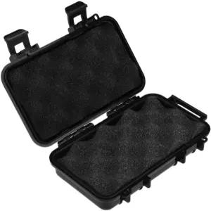 Tbest 야외 방수 충격 방지 밀폐 생존 상자 보관 용기 케이스 휴대 낚시 캠핑 하이킹 활동용 블랙 드라이