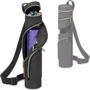 W14 x L24 플레이매트용 주사위 홀더가 있는 렉스미카 플레이매트 튜브 케이스 TCG/MTG 매트와 호환되는