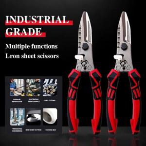 다기능 전기공 가위 금속판 및 케이블 절단용 렌치 기능이 있는 압착 와이어 절단 도구