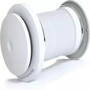 웨이월드 패시브 에어 벤트 4인치 신선한 공기 흡입구 에너지 효율성 알루미늄 텔레스코픽 덕트 및