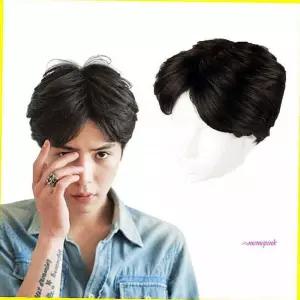 남자가름마가발 망사 통가방 자연스러운 내츄럴컬러 편한 머리숱 탈고민 패션 간편 탈부착 인조헤어def931