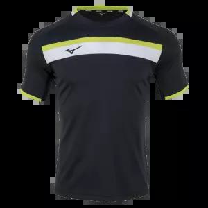 미즈노 섬머 트레이닝 저지 반팔티 블랙 깔끔한티 운동티 야유회복장 기본티 아웃도어티 단체티 통기성좋은