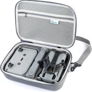 스카이리트 미니 5 프로 소형 케이스 RC-N3 - 어깨끈이 달린 PU 가죽 컴팩트 휴대용 DJI 드론 컨트롤러