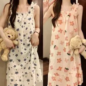 [알티피아]면잠옷 원피스 가슴패드내장형 샤워가운 목욕가운 호텔 골프