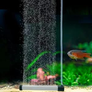 하이거 수족관 버블 스트립 나노 에어 커튼 월 스톤 키트 저소음 고용해 산소 확산기 어항 버블러