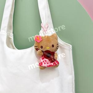 기타치는 태닝 헬로 키티 인형 키링 가방고리