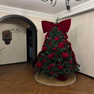 크리스마스 트리 대형 드레이프 리본 트리소품 오너먼트