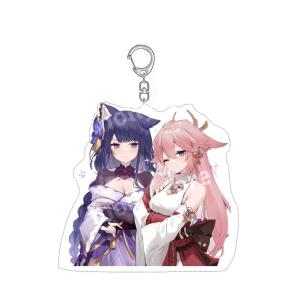 원신 라이덴 쇼군 야에 미코 아크릴 키링 가방고리