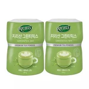 [셀러허브]동서 리치스 지리산 그린티 믹스 550g 2개 말차 가루 녹차 (S12453522)