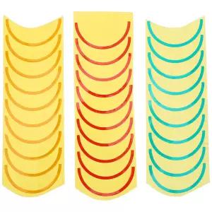 호모요요 3매 대시보드 표시 스티커 전기 테이프 속성 투명 압력 계기 라벨 게이지 패널 패드 데칼 원형