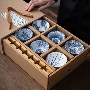 이자카야 도쿠리세트 사케병 A 집들이선물 받침 컵과 징더전에서 투명 사케잔세트