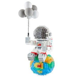 우주인 무드등 귀여운 지구 블럭 피규어 나노