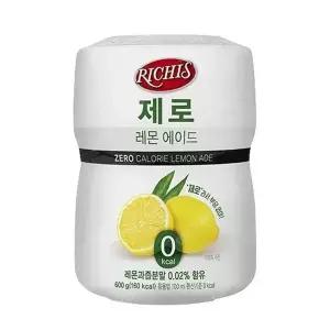 [셀러허브]동서 리치스 제로 레몬 에이드 600g 파우더 아이스티 음료 (S12427517)