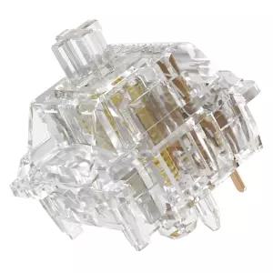 GATERON 새로운 북극 2.0 옐로우 키보드 스위치 선형 RGB LED 프리 윤활 5핀 55gf 키 세트(MX 기계식