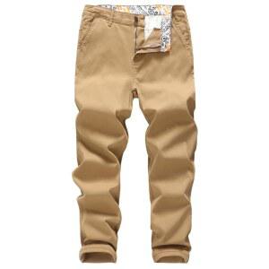 MZNBURAM 남성 슬림핏 스트레치 코튼 패션 테이퍼드 캐주얼 치노 팬츠