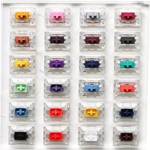 기계식 키보드 케일 박스 헤비 프로 퍼플 오렌지 옐로우 골드(케일 24 스위치 테스터)용 아크릴 베이스 빈