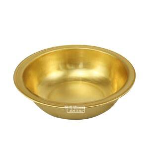 황동세수대야 구리 욕실 세면대 족욕 황동 가정용 세숫대야 지름 무광택)