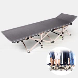 아웃팅 뉴사각캠핑침대_대형/그레이/네이비야전침대 대형 캠핑 간이 야전침대 사각 캠핑침대
