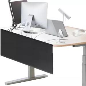 홀리마지 48인치 언더 데스크 프라이버시 패널 와이어 포켓 포함 케이블 관리 정리용 헤비 듀티 책상