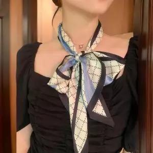 [신상오픈런]여성용 멀티컬러 패턴 미니 스카프 (32330395)