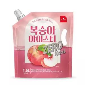 [셀러허브]스위츠 복숭아 아이스티 제로 1.5L X 1개 대용량 제로음료 (S14374399)