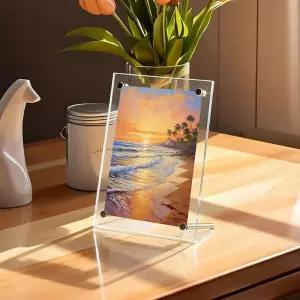 아크릴사진액자 포토테이블 6X8 미니 테이블액자 웨딩 아크릴사진액자