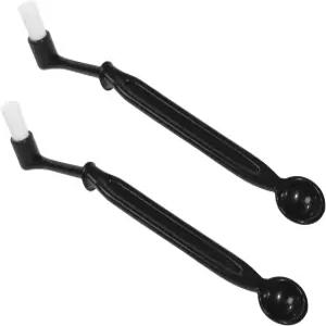 에스프레소 머신 클리닝 브러시 키트 커피 그라인더 및 클리닝을 위한 스푼 헤드가 있는 2개