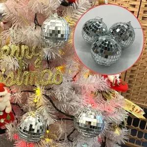 [하프클럽/셀러허브]미러볼 크리스마스 오너먼트 트리장식 8cm 3P 크리스마