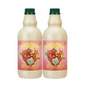 [셀러허브]대상 복음자리 제로 복숭아 아이스티 1.47L X 2개 액상 베이스 (S33254824)