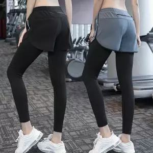 여성 반바지레깅스 일체형 운동복 타이즈팬츠 헬스복 여자반바지레깅스