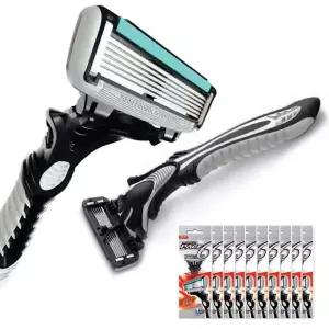 도루코 6중날 페이스6 고급 휴대용면도기 10P 박스쉐이브 일회용품