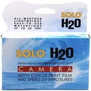400ASA 27 노광 필름이 장착된 솔로 H2O 35mm 일회용 수중 카메라