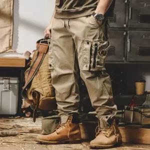 작업바지 남성캐주얼바지 남성용 복고풍 바지 작업 등산바지
