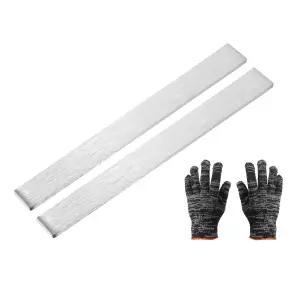 메카닉스티 2 세트 316 스테인리스 스틸 플랫 바 1/8(3mm) T x 3/8(10mm) W 3-15/16(100mm) L 장갑 재고