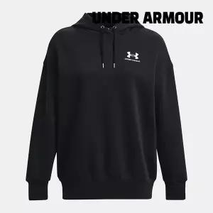 [언더아머][세일] 언더아머 후드티 /d6- 1379495-001 / 여성 UA 아이콘 플리스 오버사이즈 후디