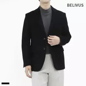 남자 울 혼방 자켓 싱글 블정장 아우터 BVOT080 바지 노턱 남성