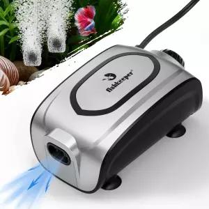 어장 조용한 3W/5W 수족관 공기 펌프 - 작고 강력한 듀얼 아울렛 어항 에어 스톤 버블러 키트가 포함된