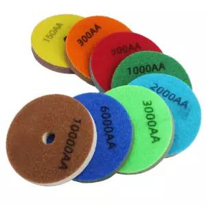 호환  스폰지 다이아몬드 연마 패드 4 5 화강암 대리석 인공 석재 연마 청소 도구 폴리 셔 용 콘크리트 샌