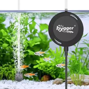 하이거 미니 1.5W 어항 아쿠아리움 사일런트 에어 펌프 액세서리 어항용 산소 에어레이터 키트 0.5-12갤런